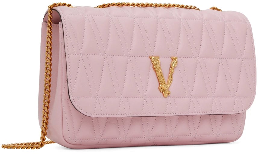 Versace Pink Virtus Shoulder Bag photo 3