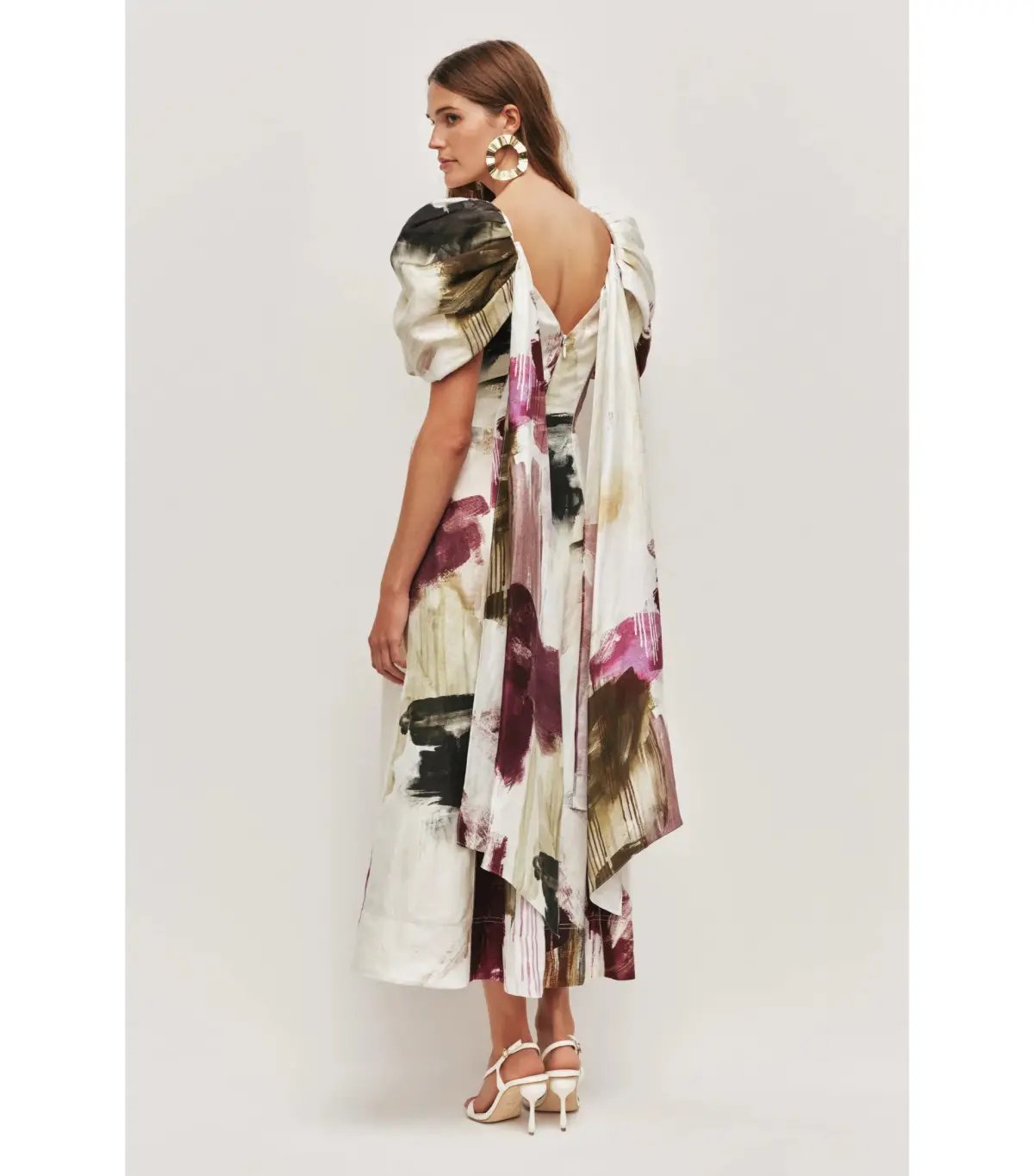 Aje Bisou Midi Dress Impressionist Size AU 10 photo 2