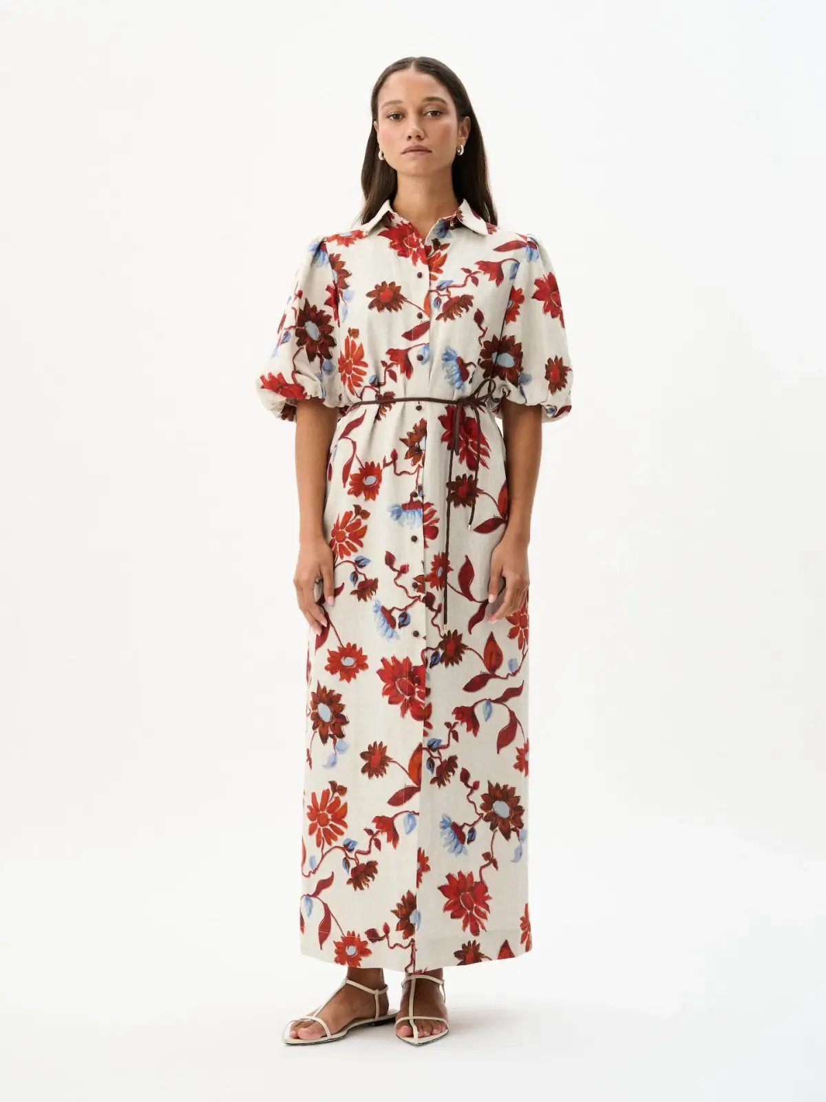 Seed Heritage Shirred Waist Mini Dress Floral Size 4 photo 15