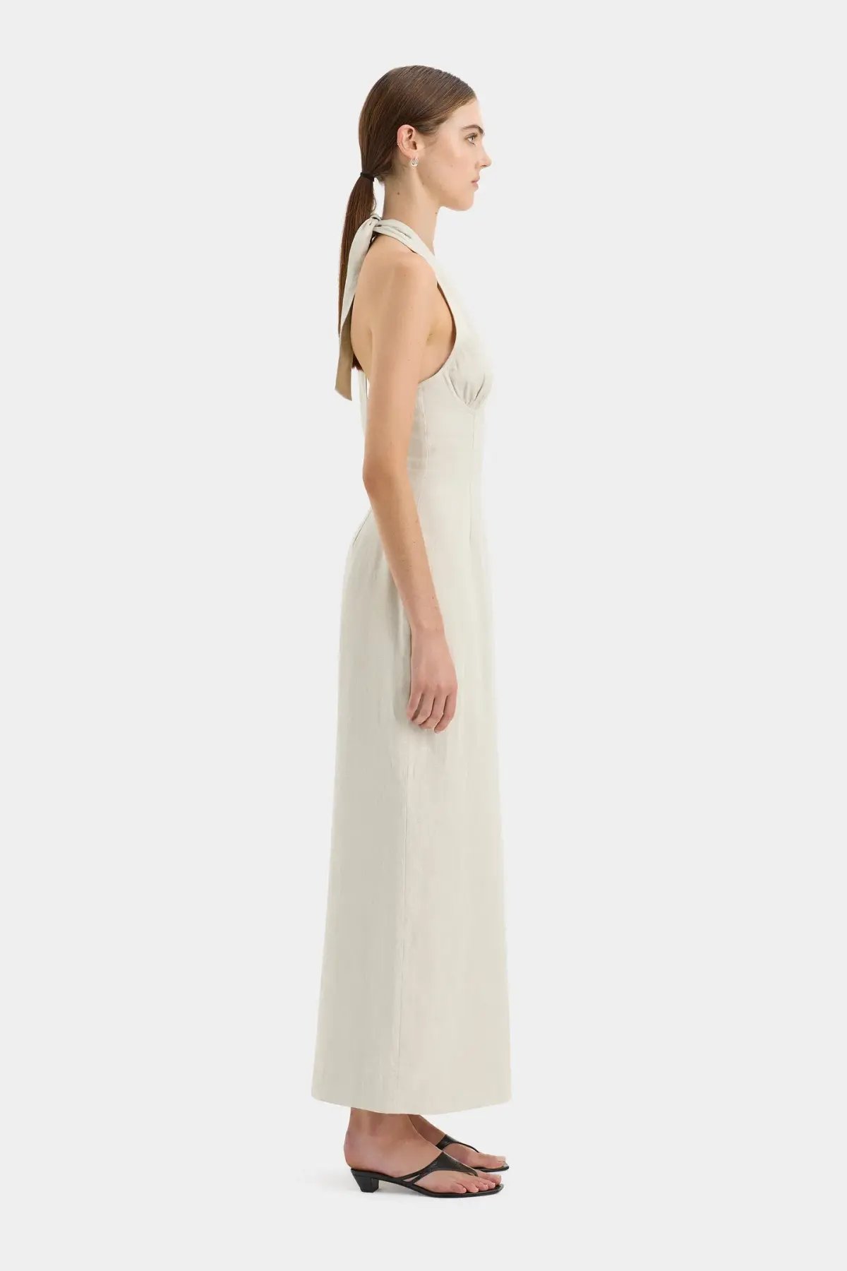 Sir the Label Affogato Halter Dress Ecru Size 4 / AU 14 photo 2
