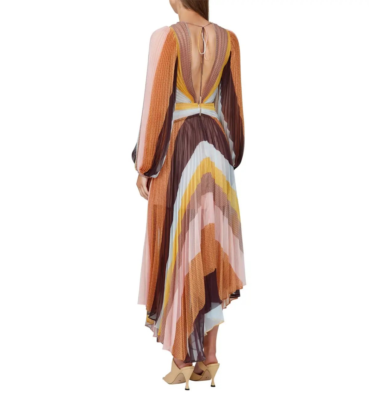 Acler Astone Midi Dress in Multi Size AU 14 photo 3