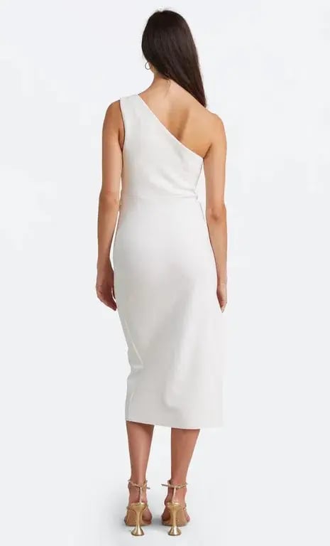 Bec & Bride Be Mine Asym Dress Midi White Size 12 photo 2