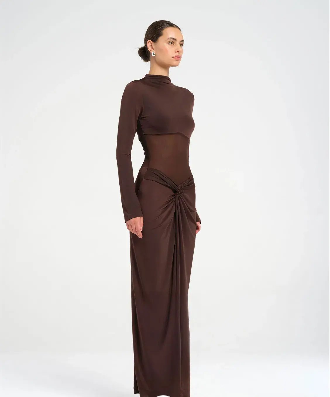 BENNI Dora Maxi Dress  Chocolate Size S AU 8 photo 2