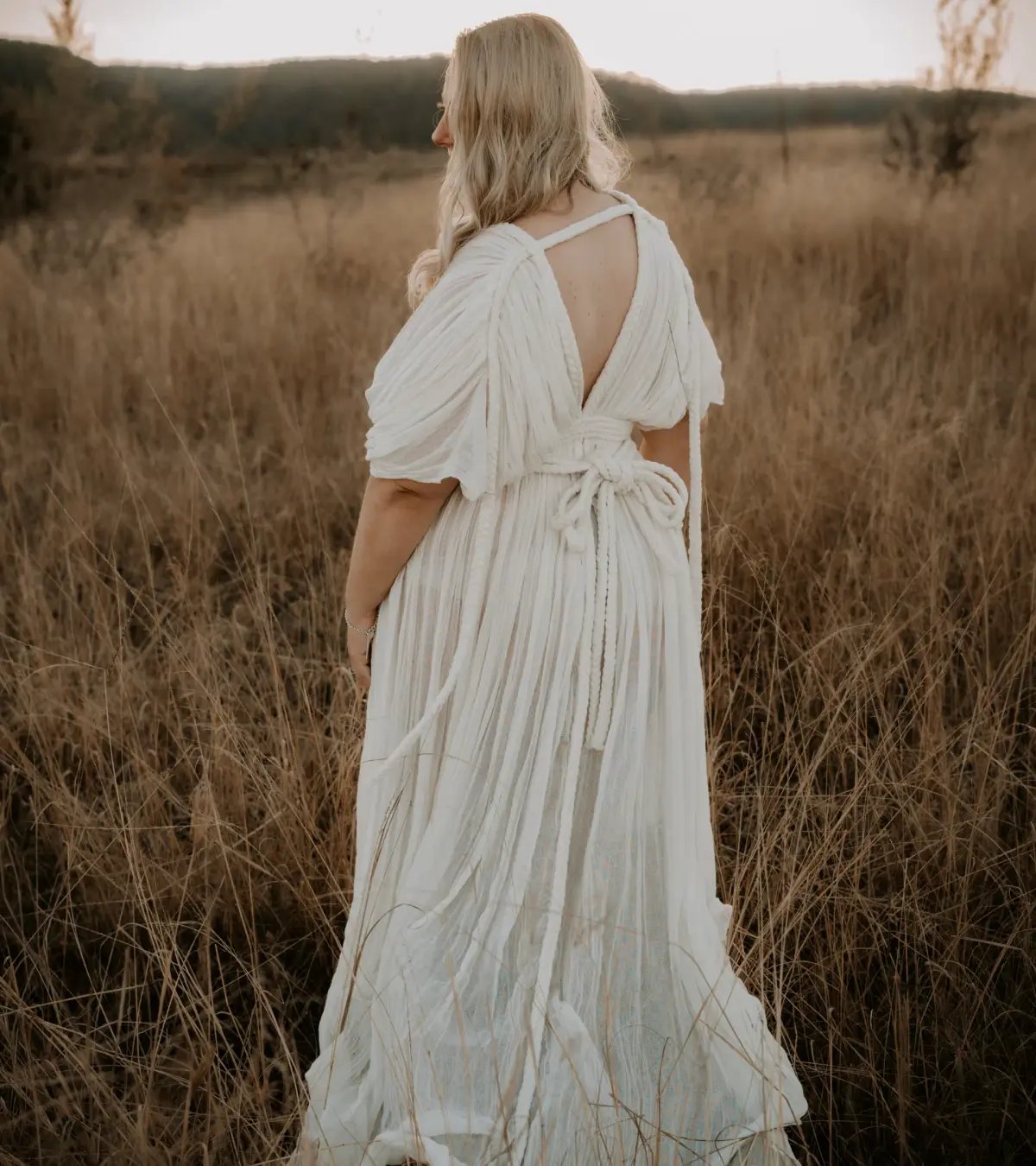 Chic Le Frique Ophelia Maxi Dress Bone One Size photo 2