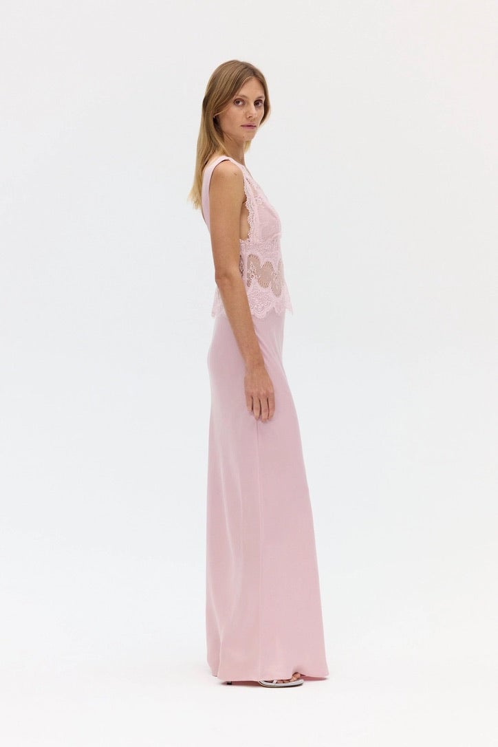 Third Form Visions Lace Floor Length Dress - Rose photo 3