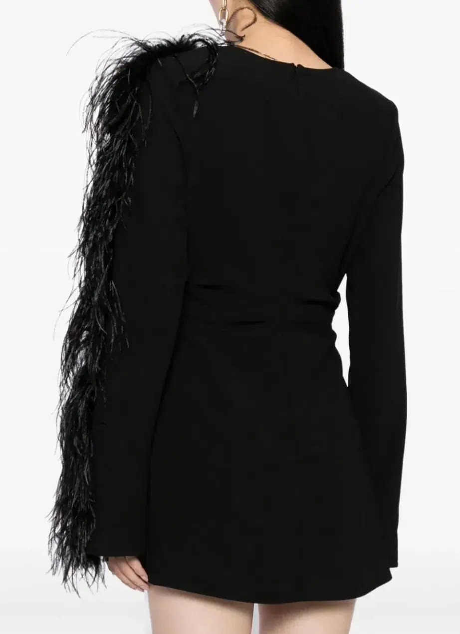 Rachel Gilbert Reina Mini Dress Black Size 3/AU12 photo 3