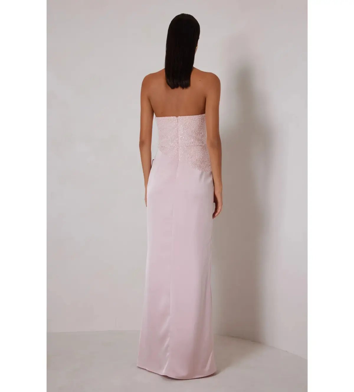 Elle Zeitoune Devin Maxi Dress Blush Pink Size AU 10 photo 2
