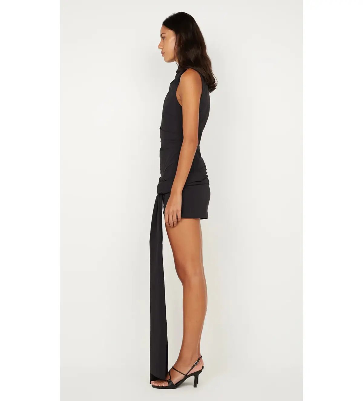 Bec & Bridge Domenic Asym Mini Dress Black Size AU 12 photo 3