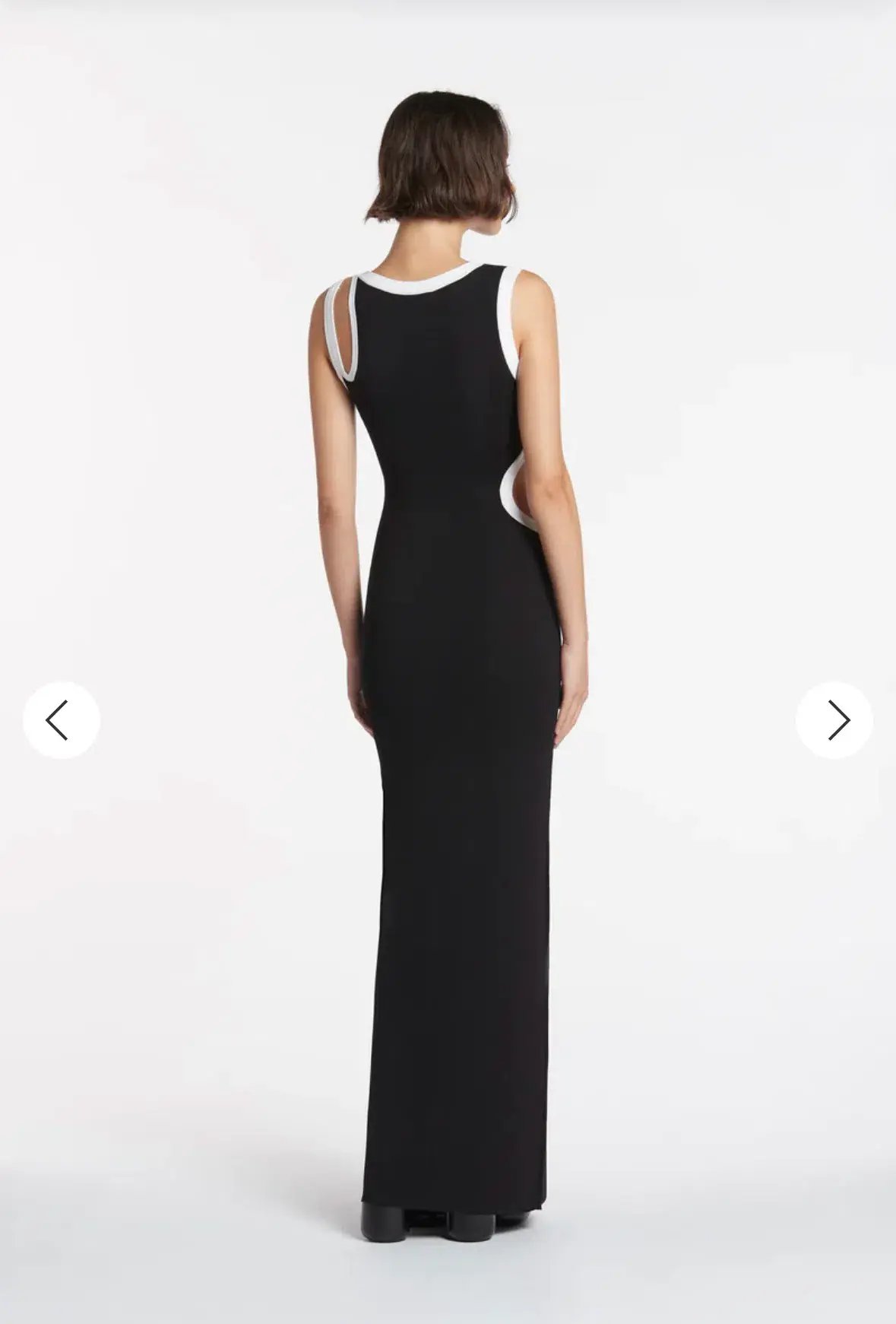 Sir the Label Evalina Cut Out Dress in Black/White  Size 0 / Au 6 photo 2