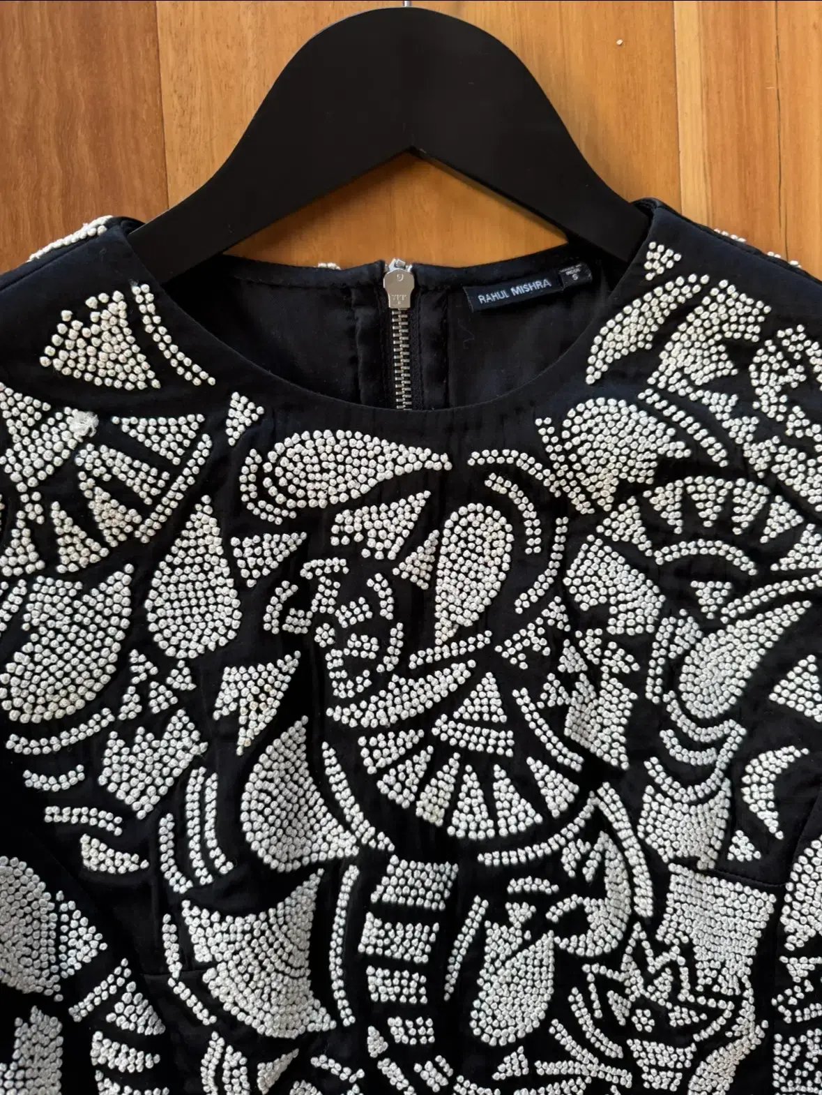 Rahul Mishra Wool and Silk Hand-Knotted Top Print Size S AU 8 photo 3
