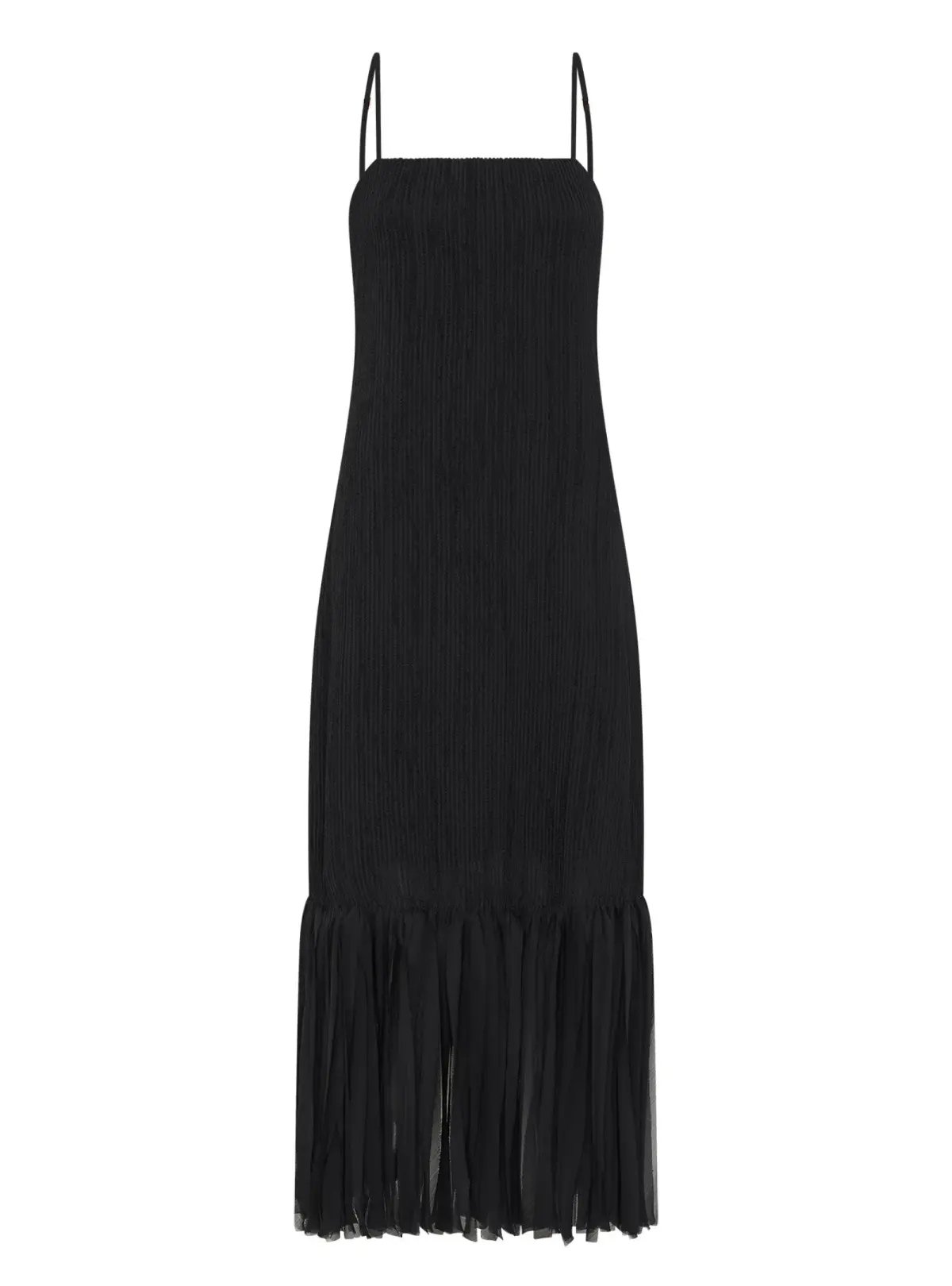 Aje Arris Fringed Maxi Dress in Black Size AU 14 photo 5