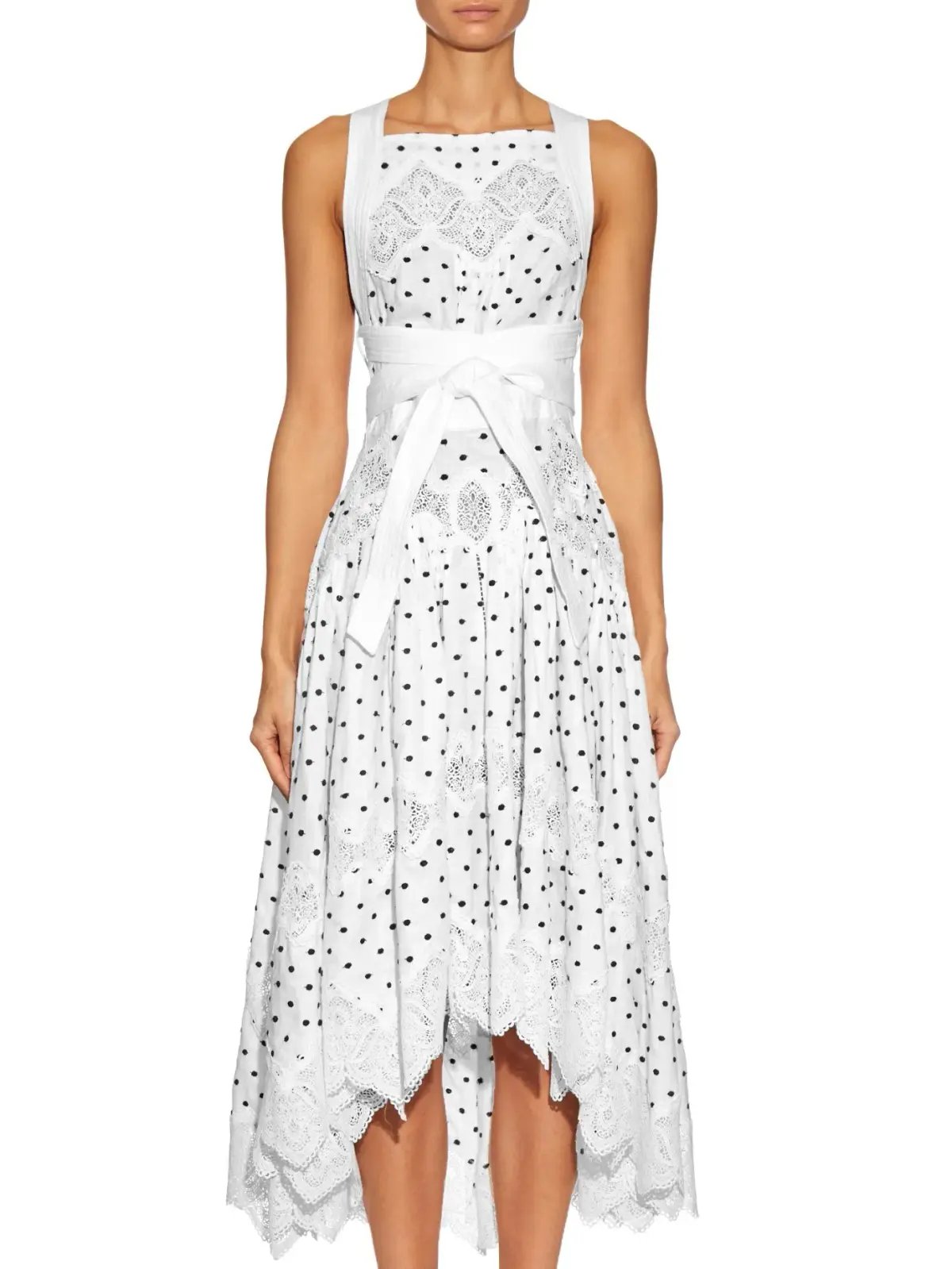 Zimmermann Empire Polka-Dot Dress White Size 0 / AU 8 photo 2