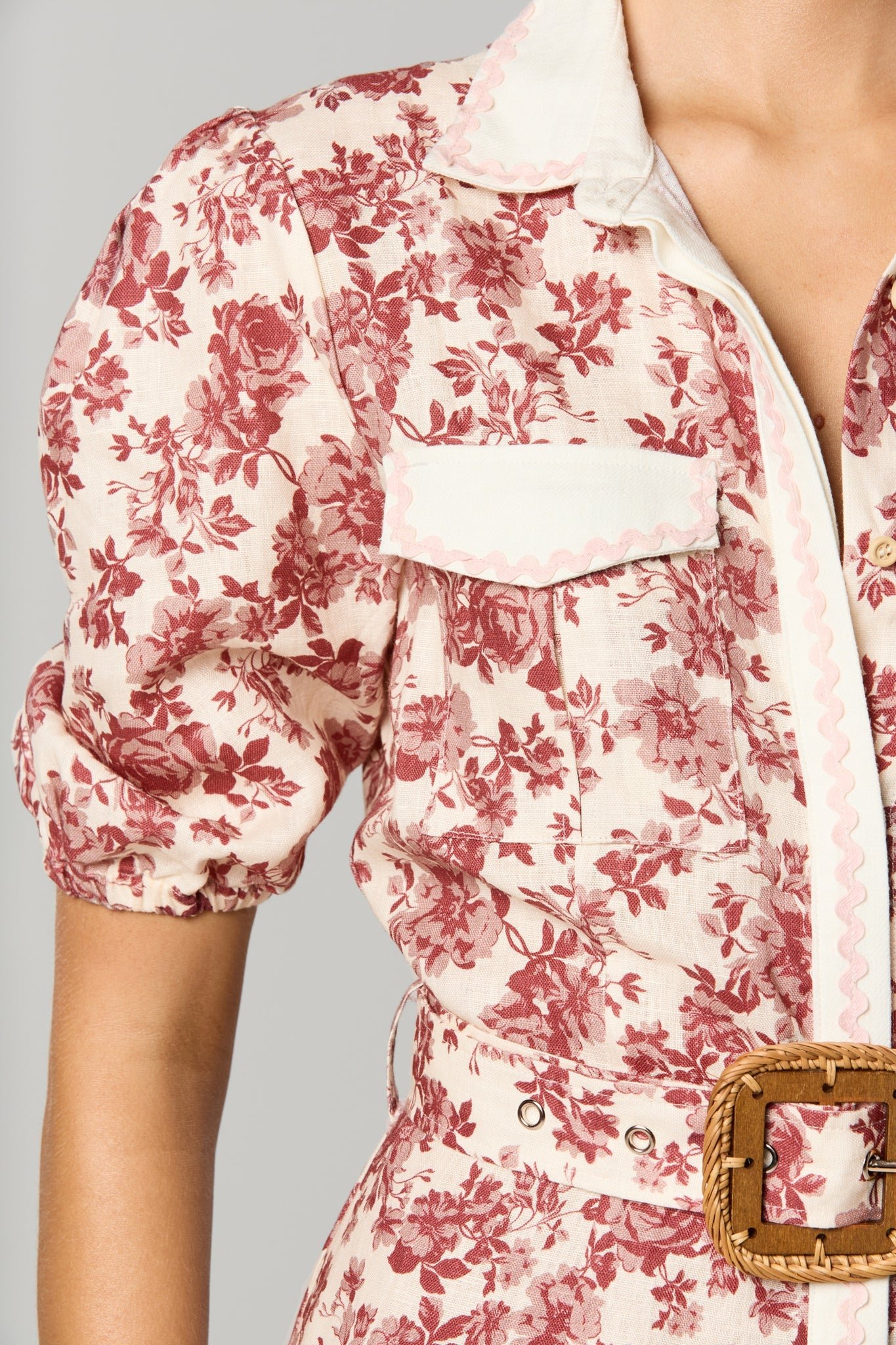WINONA CHERRI BELTED MIDI DRESS - PRINT photo 7