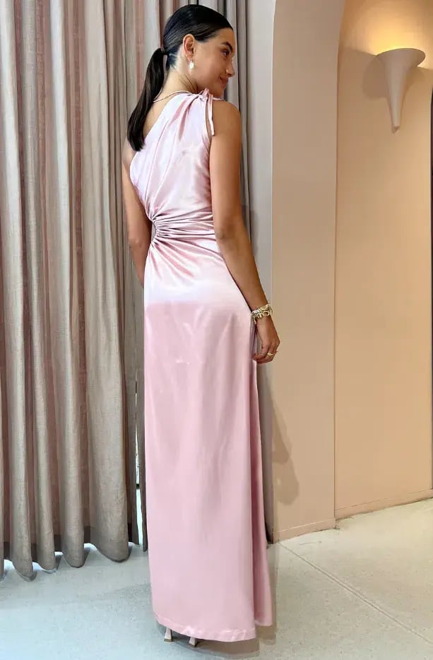 Sonya Moda Nour Blush Maxi Dress Dusty Rose Size 12 photo 3