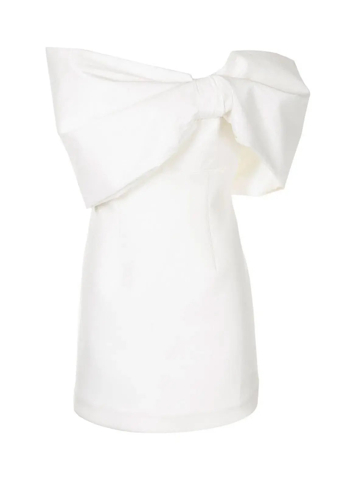 Rachel Gilbert Bow-detailed Mini Dress Ivory Size S/Au 8 photo 3