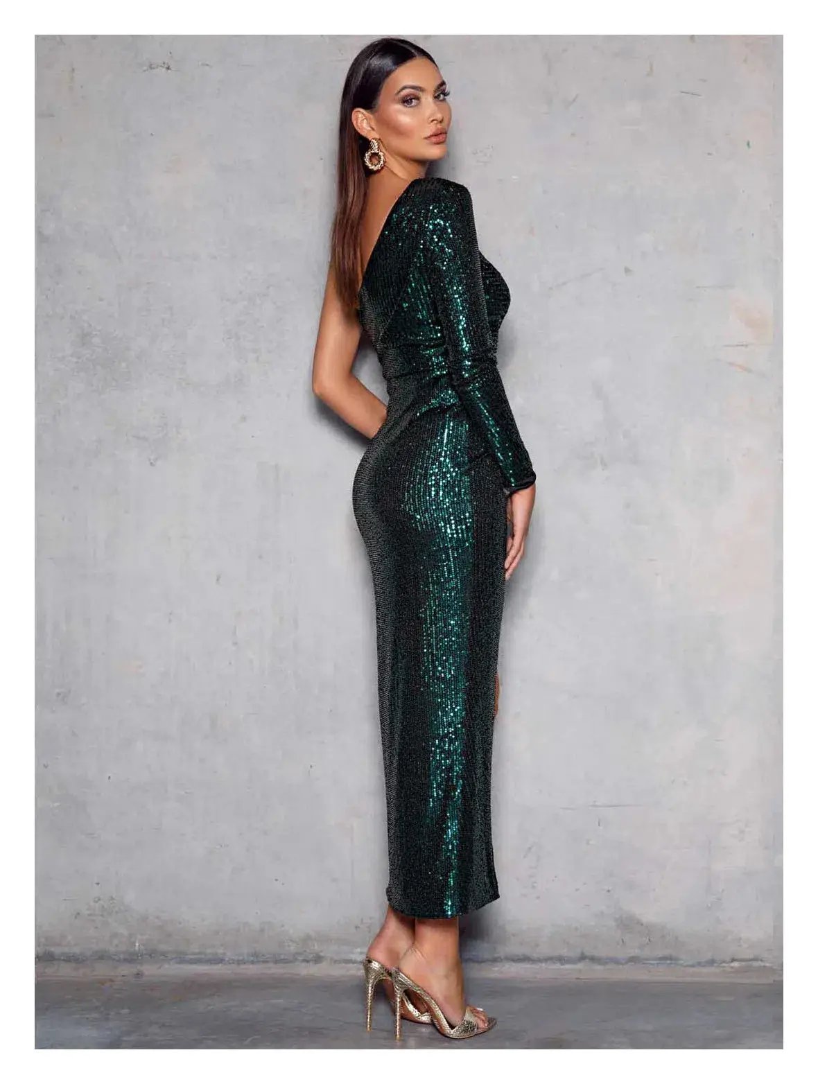 Elle Zeitoune Opal Dress in Emerald Green Size 8 photo 2