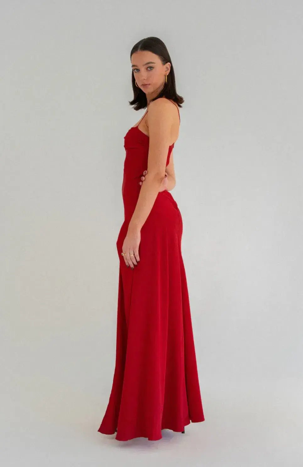 HNTR The Label Gaia Gown Wine Size S/ AU 8 photo 2