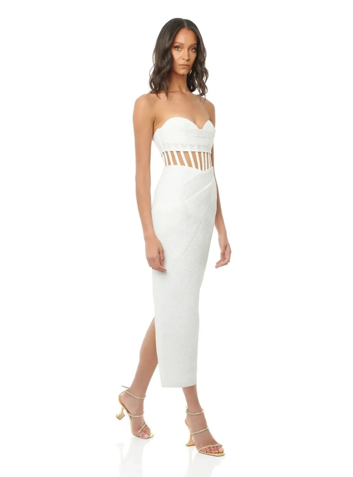 Eliya The Label Zariah Midi Dress White Size S / AU 8 photo 2