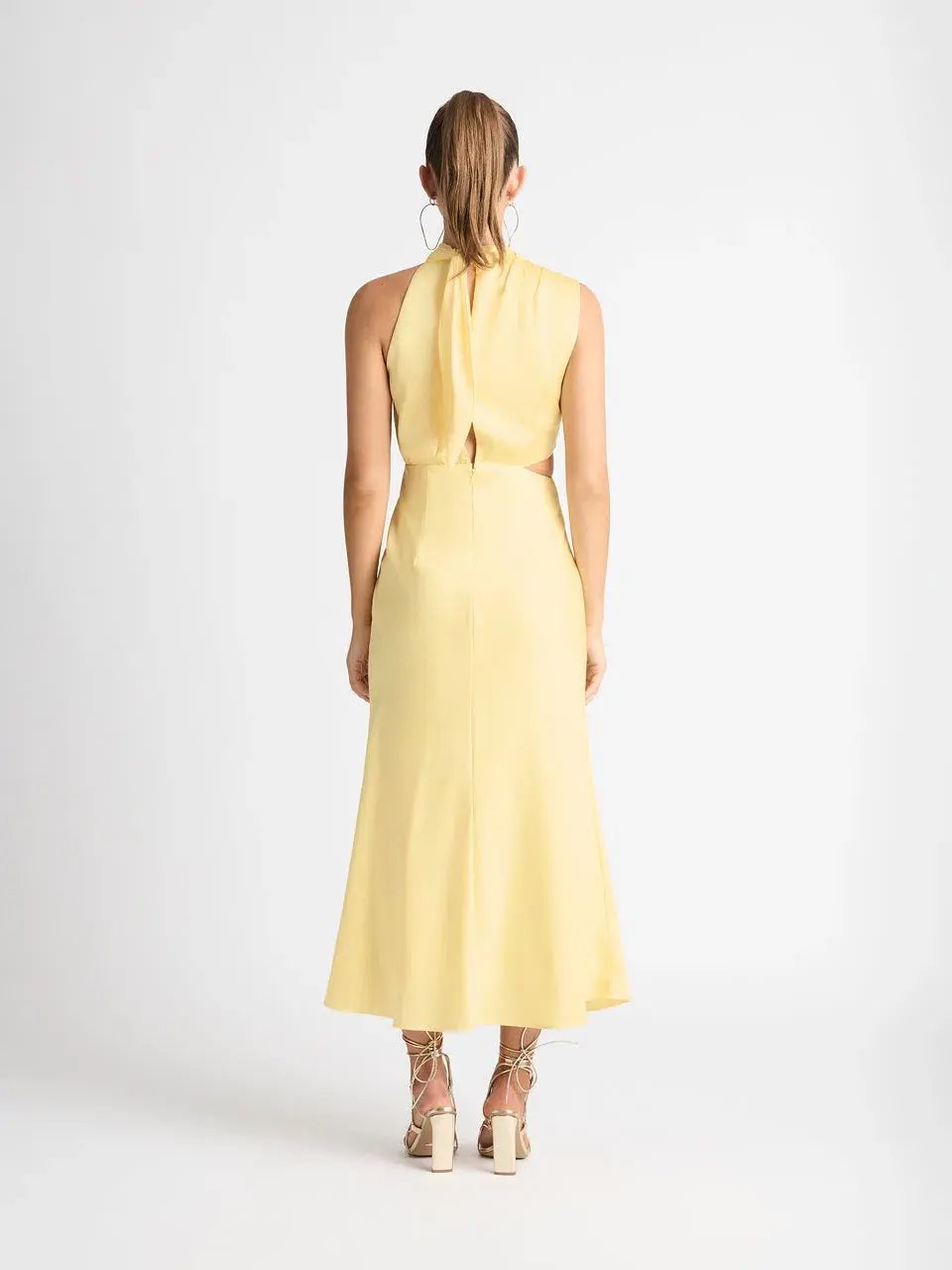 Sheike Allure Dress Butter Yellow Size 8 photo 2