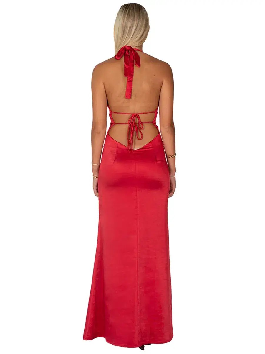 I am Delilah Margot Maxi Dress In Cherry Red Size S / AU 8 photo 2