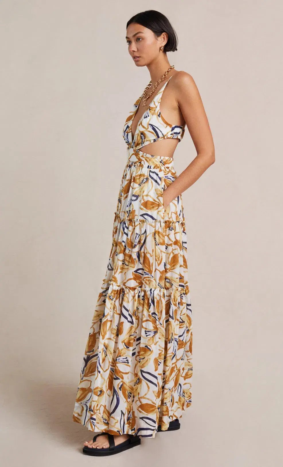 Bec & Bridge Eugenie Maxi Dress Print Size 10 photo 3