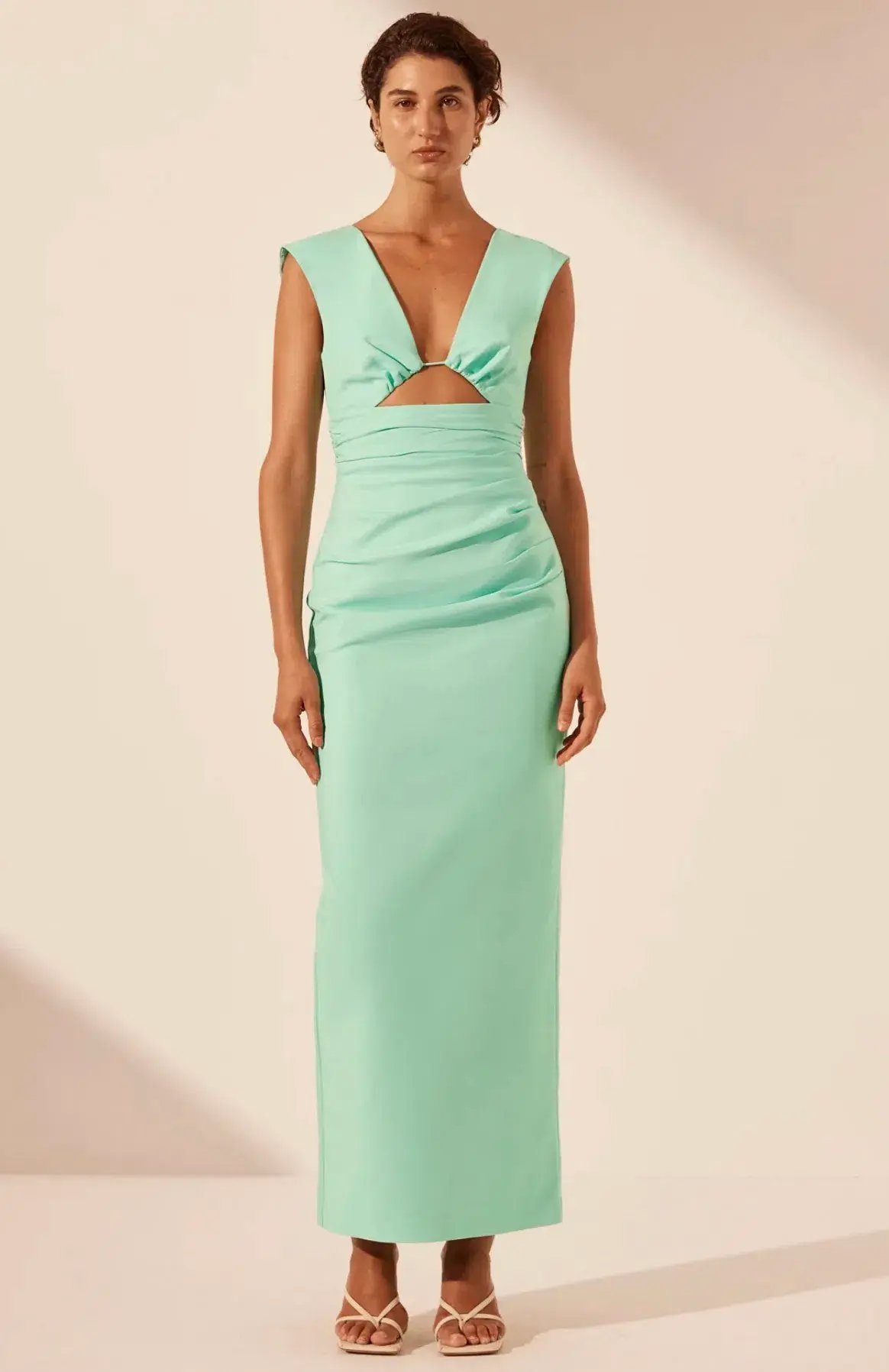 Shona Joy Lani Maxi Dress Aqua Size 8 photo 3