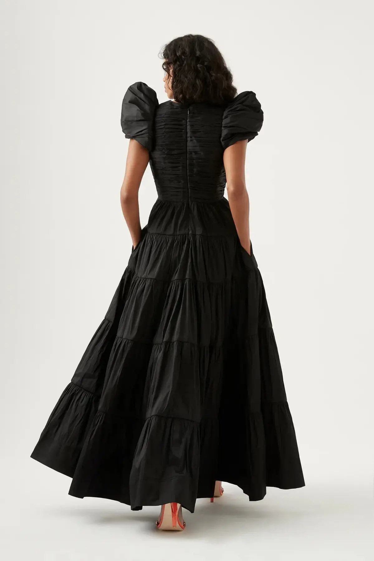 Aje Statuesque Tiered Gown Black Size 8 / S photo 2