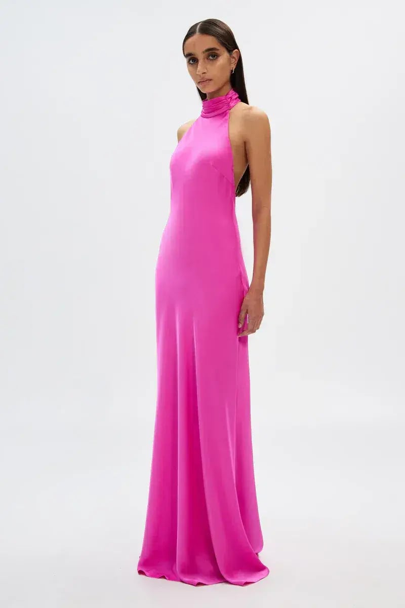 MISHA Evianna Satin Pink Size 12 photo 3