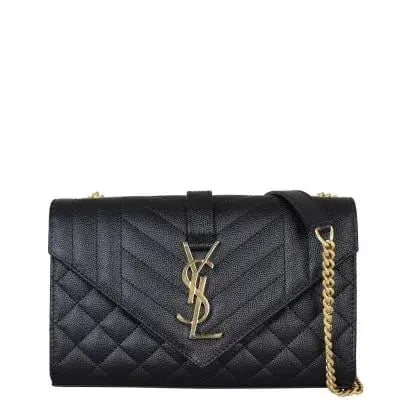 YSL Crossbody Envelope Bag Black photo 4