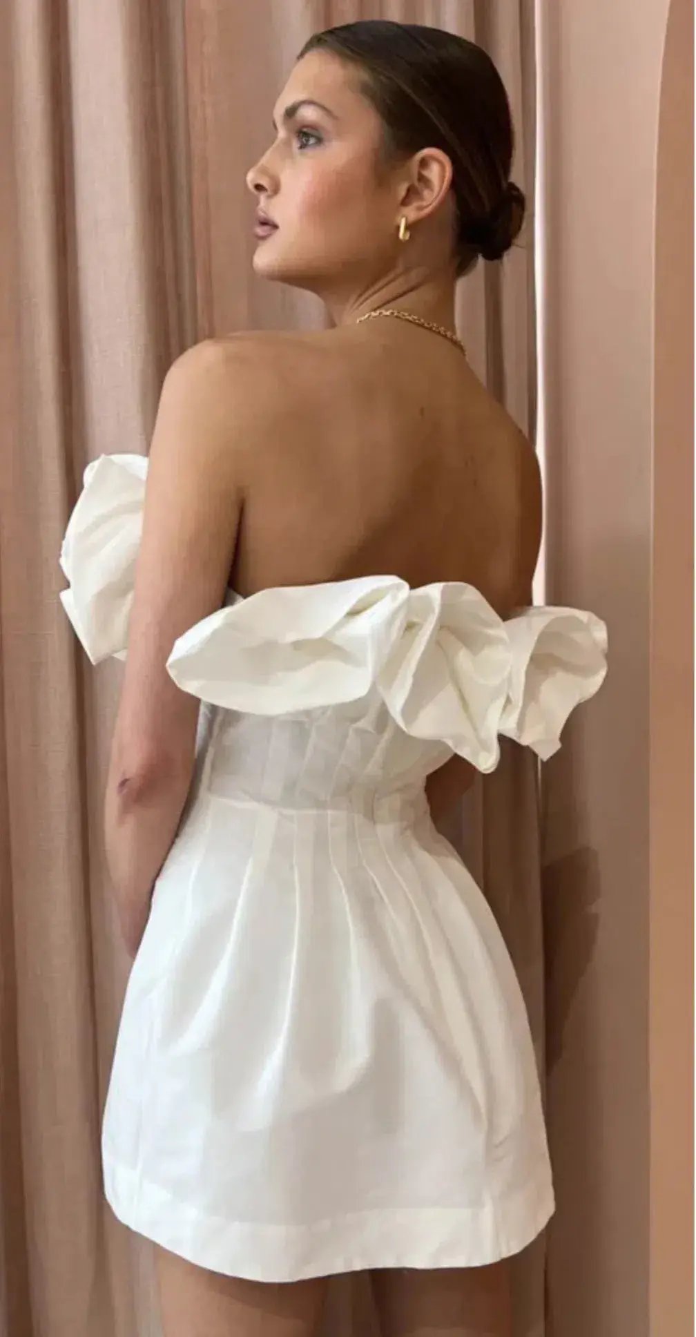 Rachel Gilbert Freida Mini Dress Ivory Size 3 / AU 12 photo 2