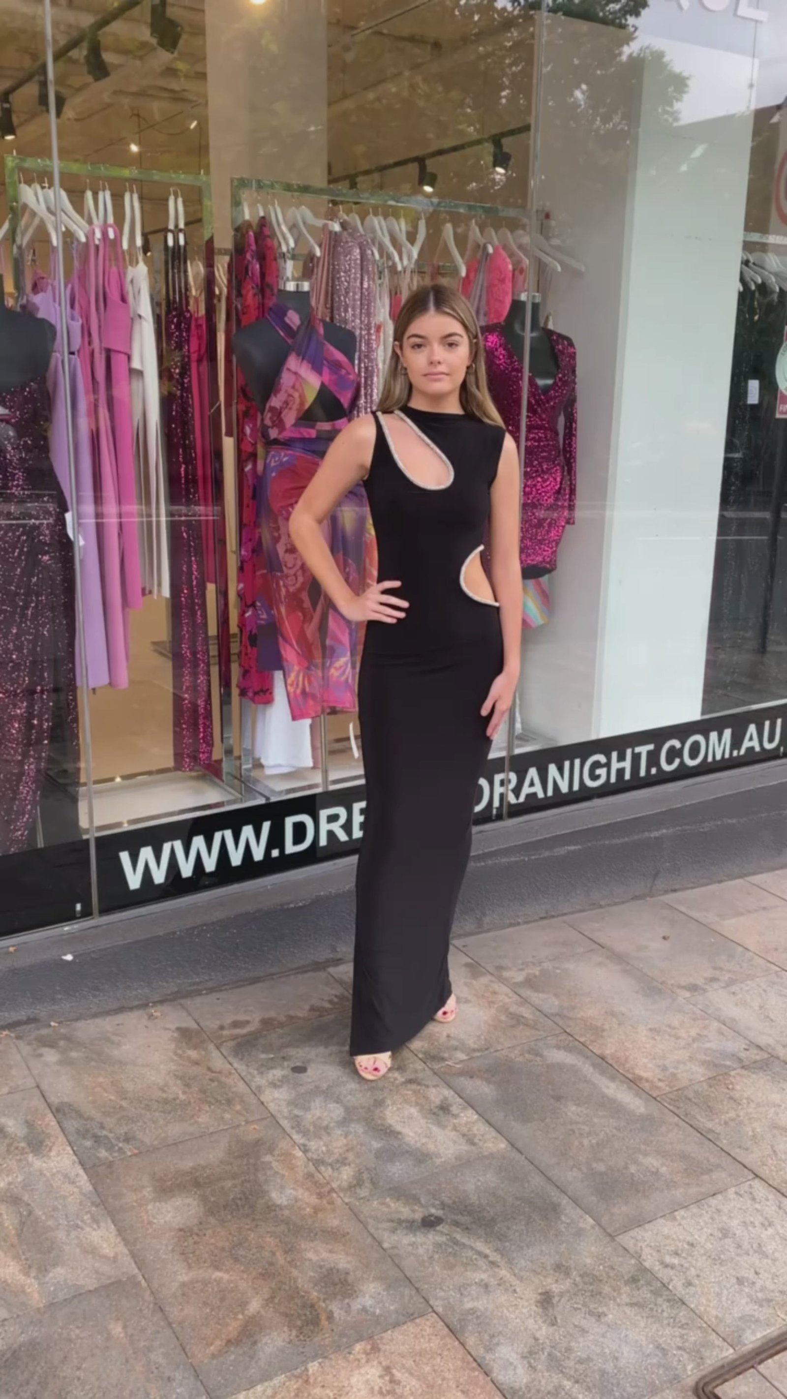 Vivia Dress in Black photo 6