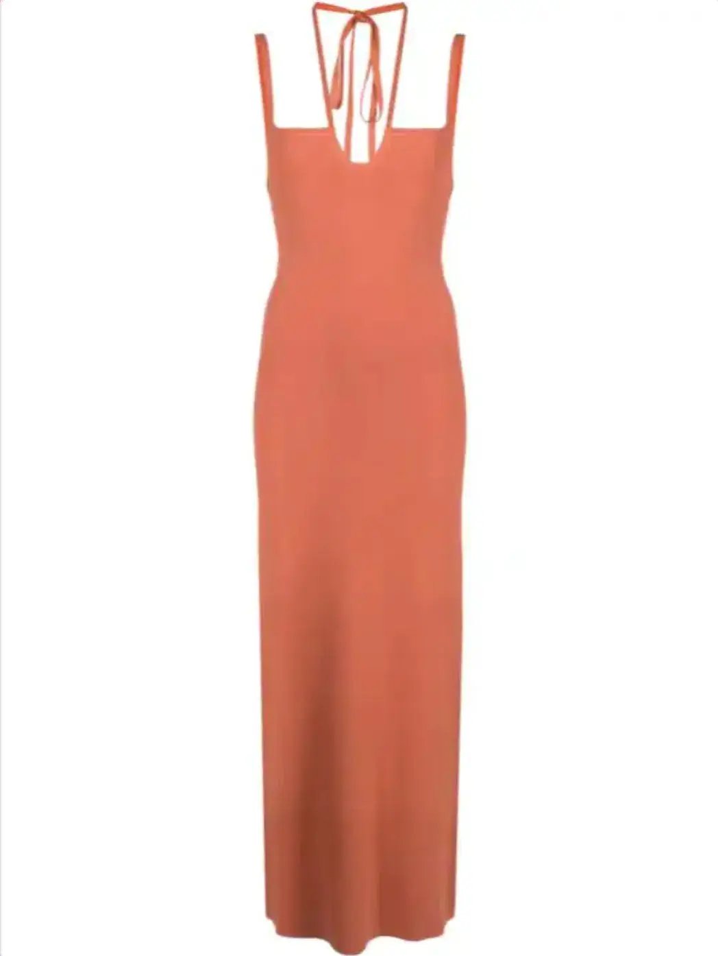 Sir The Label Nadja Midi Dress Coral Size 3 / 12 AU photo 3