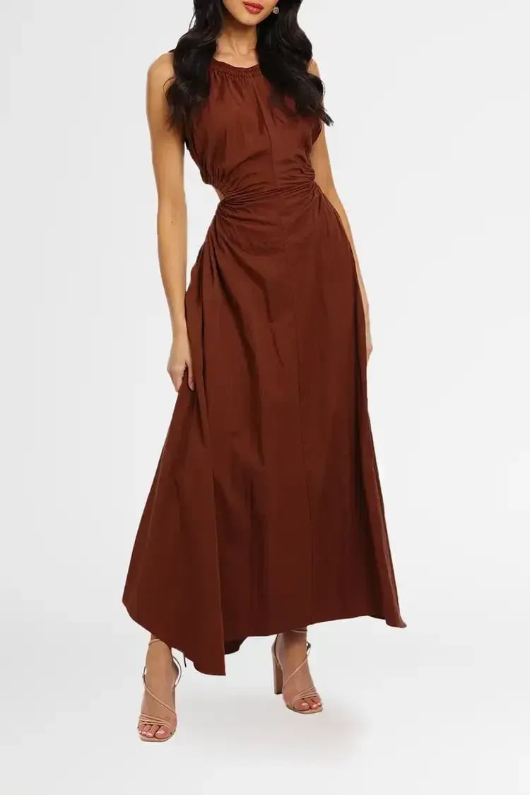 Camilla and Marc Coppola Maxi Dress in Brown Size 14 photo 2