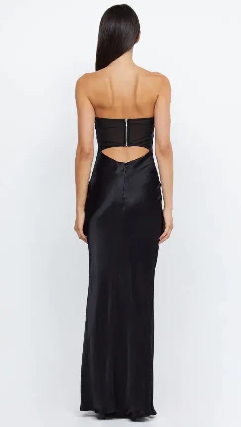 Bec & Bridge Halle Strapless Dress Black Size 10 photo 3
