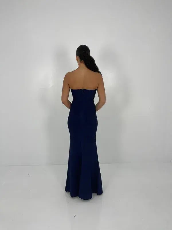 Herve Leger Navy Sara Gown Size S / AU 8 photo 2