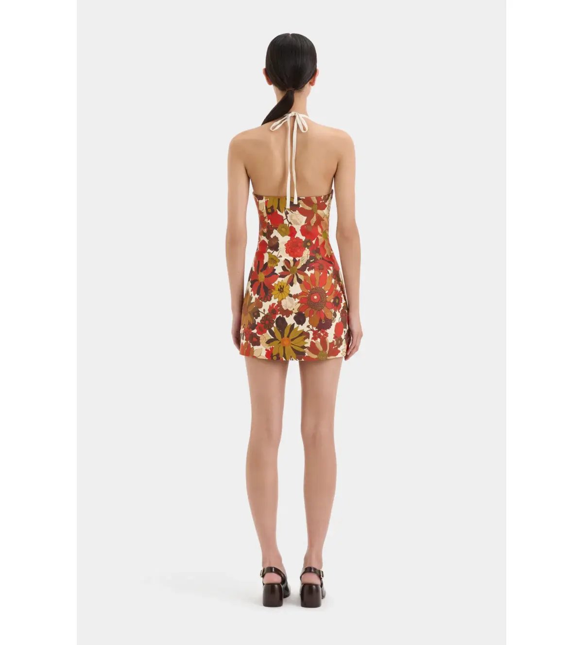 Sir The Label Castella Mini Dress Red Floral Rosso Size 1/AU 8 photo 4