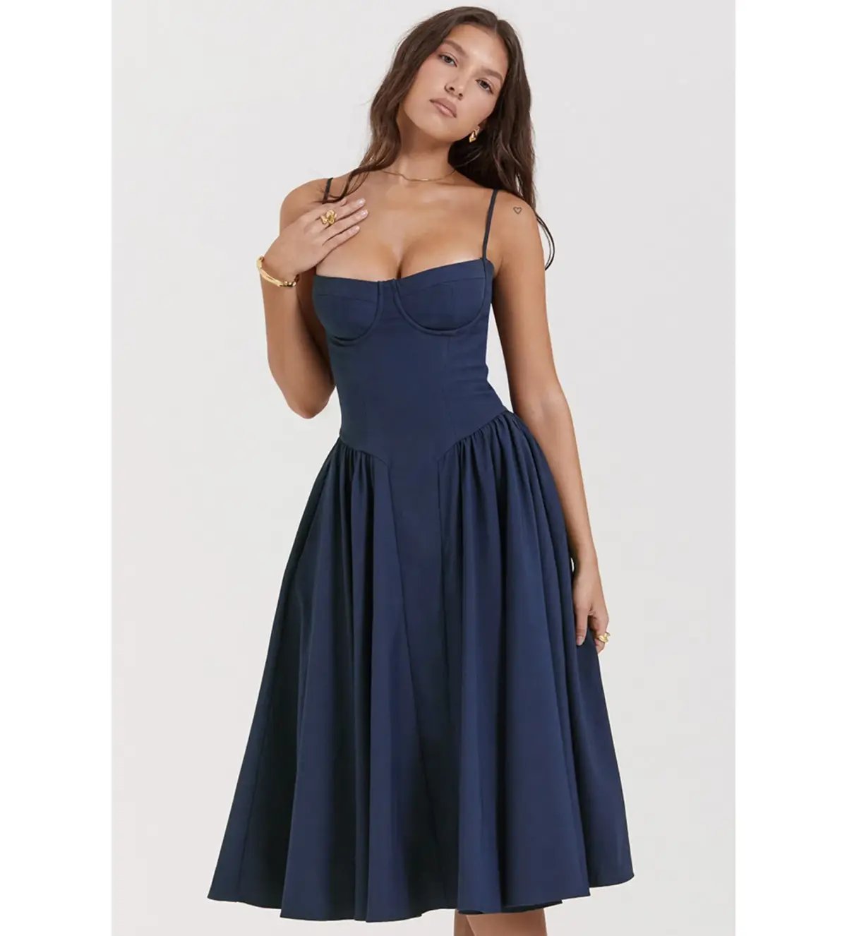 House Of CB Samaria Dress Navy Size S/Au 8 photo 3