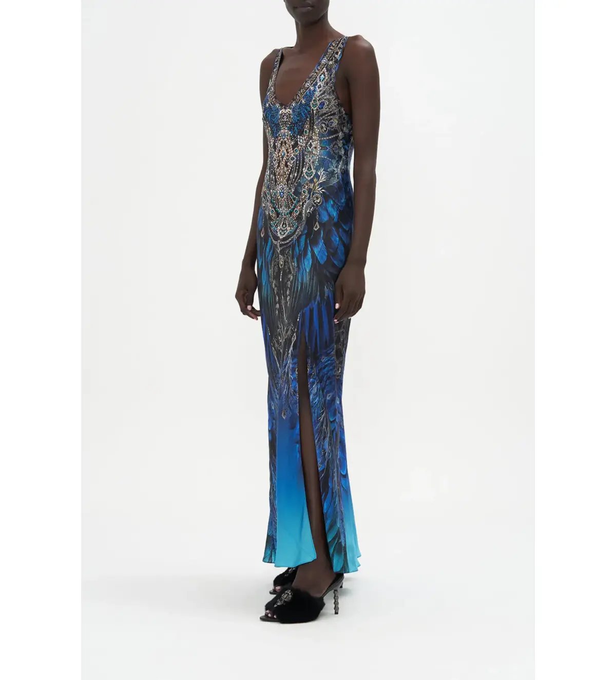 Camilla Bias Cut Tank Dress in Ground Control Size S / AU 10 photo 2