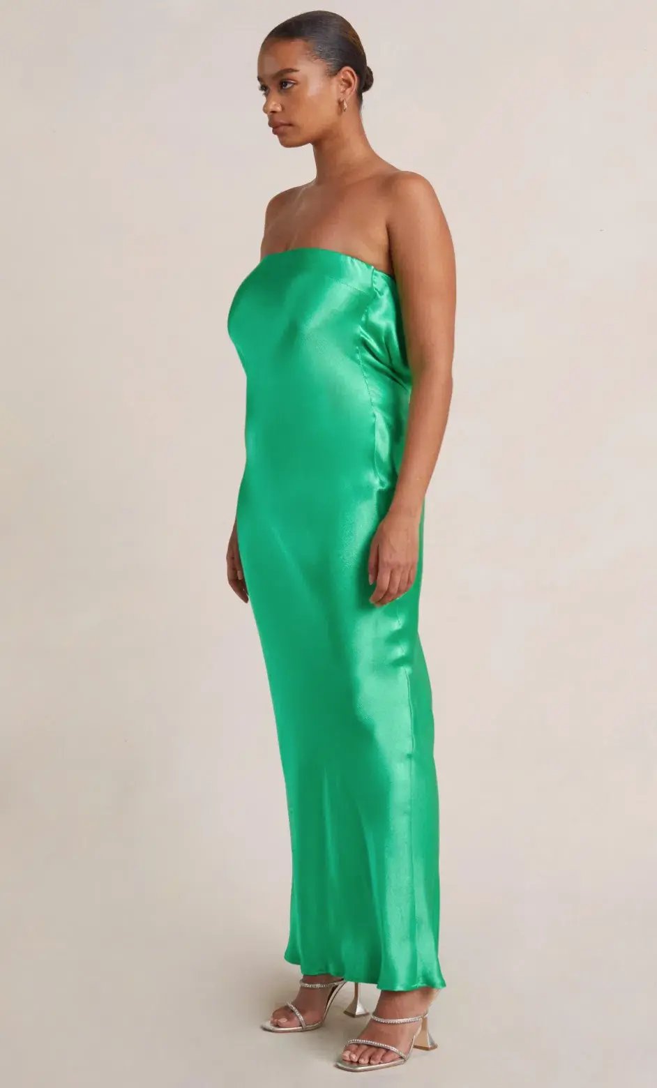 Bec & Bridge Moon Dance Strapless Dress Emerald Green Size 8 photo 2