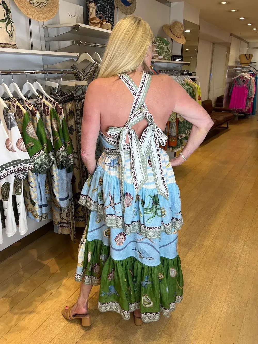 Alemais Bath House Midi Dress Multi Size 12 photo 4
