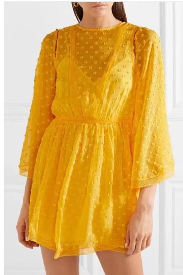 Alice McCall Gidget Mini Dress Yellow Size 12 photo 2