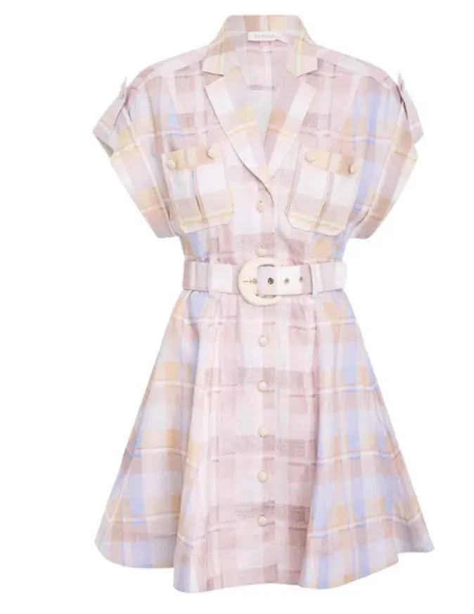 Zimmermann Dancer Spliced Mini Dress Print Size 1 / Au 10 photo 3