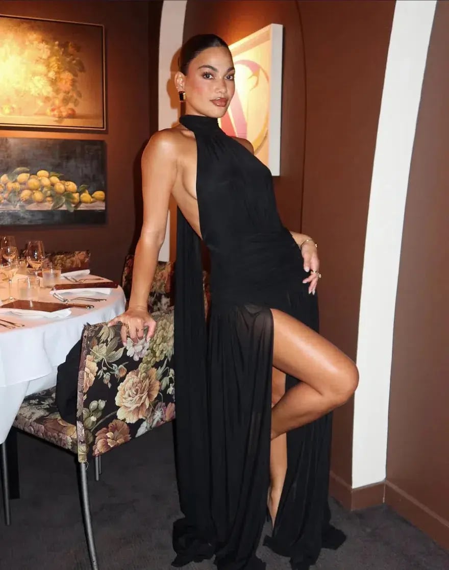 Effie Kats Verity Gown Black Size AU 6 photo 6