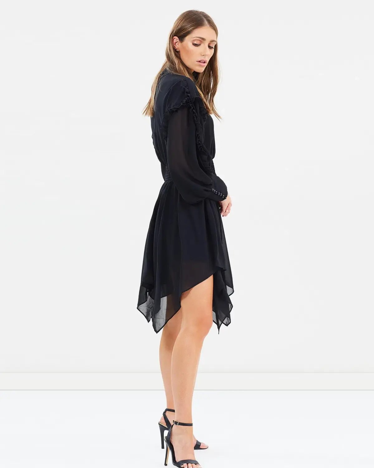 Mossman Nothing Ever Seen Before Dress Black Size AU 10 photo 3