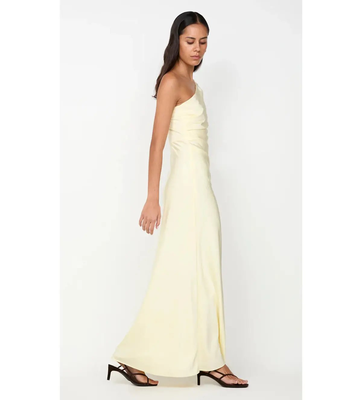 Bec & Bridge Lunetta Asym Maxi Dress Ice Yellow Size 10 photo 7