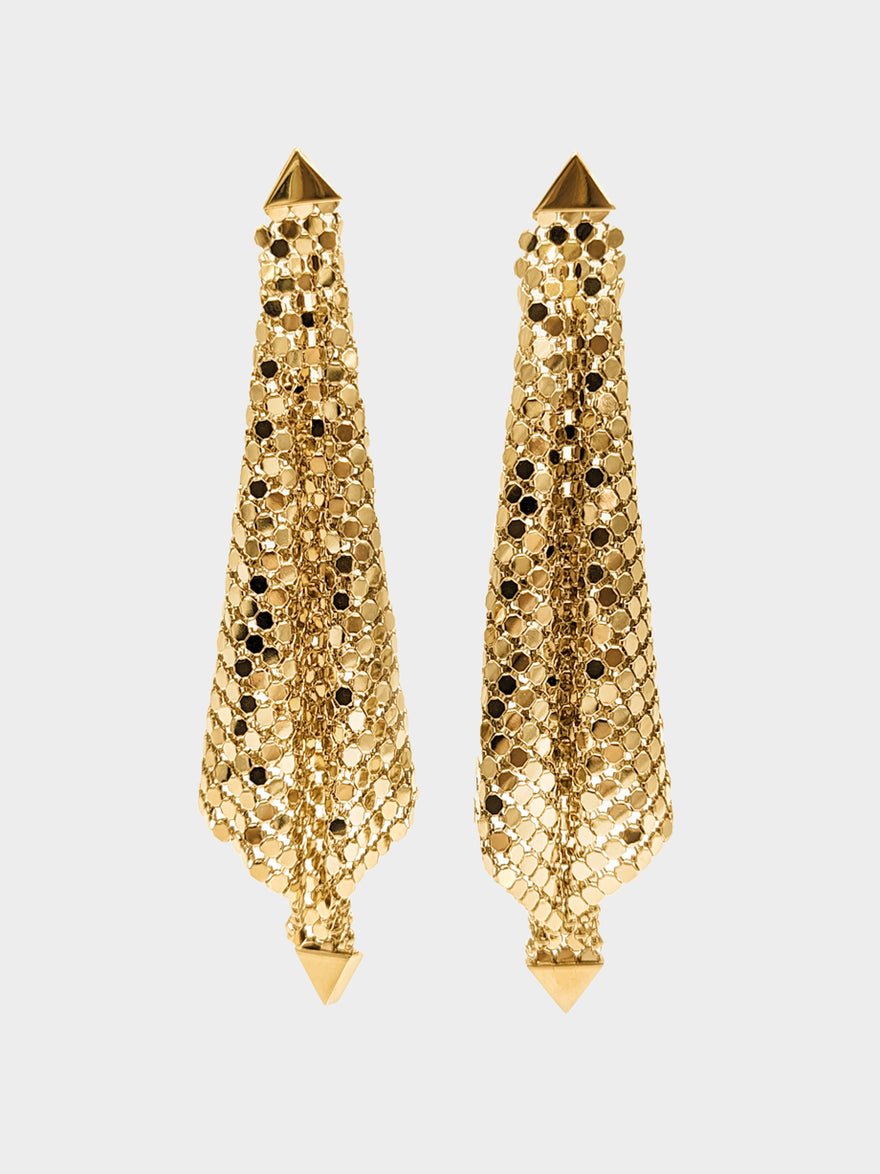 Paco Rabanne Chain Mesh Earrings Gold photo 2