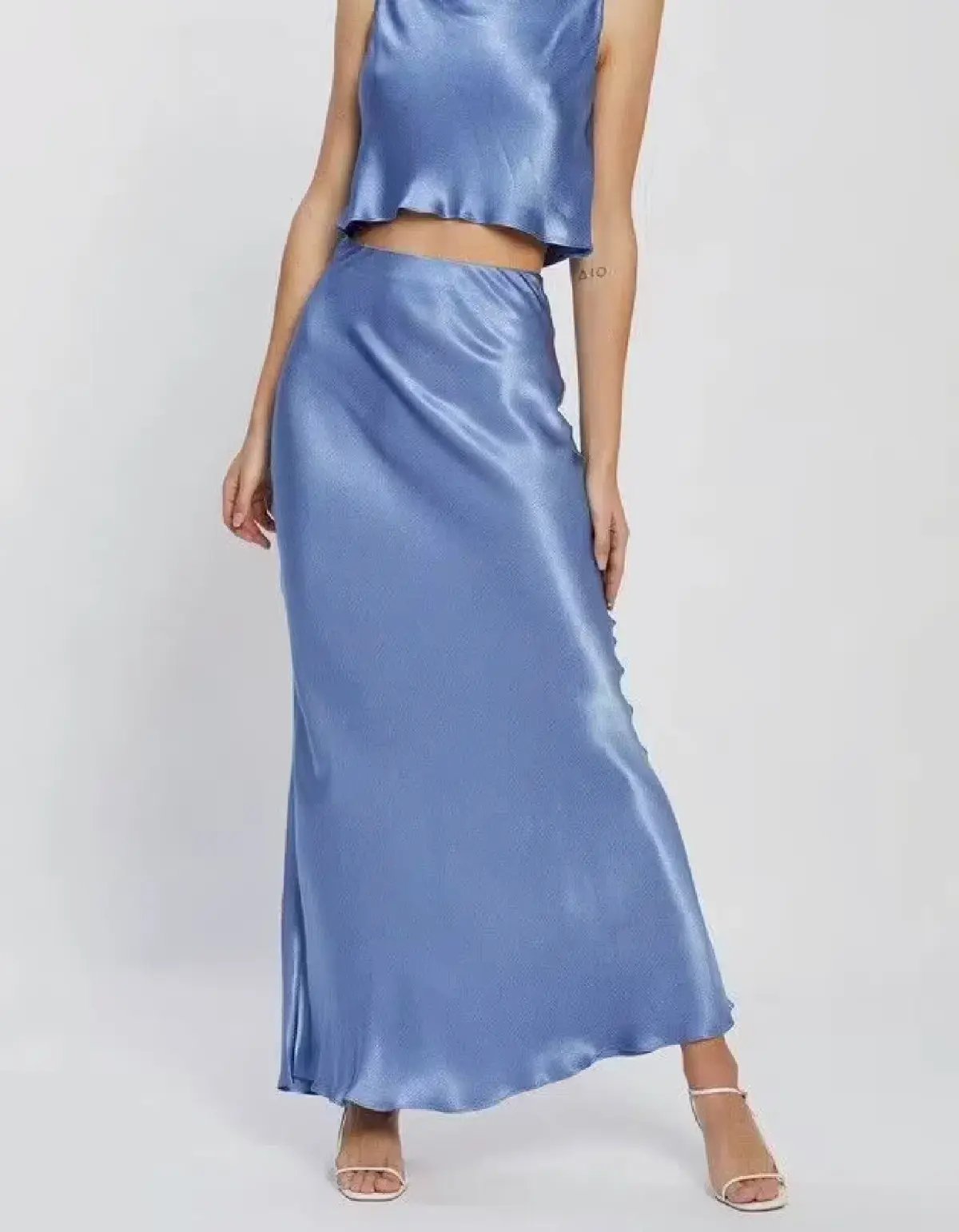 Bec & Bridge Delphine Top & Skirt Set in Cornflower Blue Size 8 photo 2