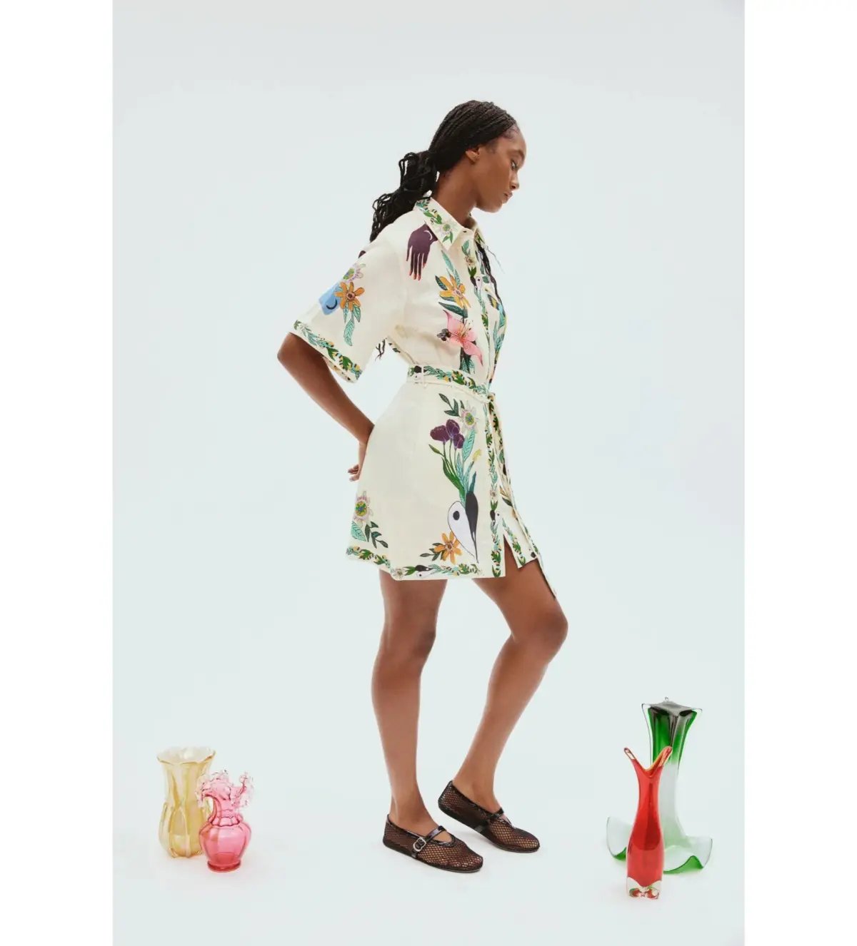 Alemais Meagan Mini Dress Floral Size 10 photo 3