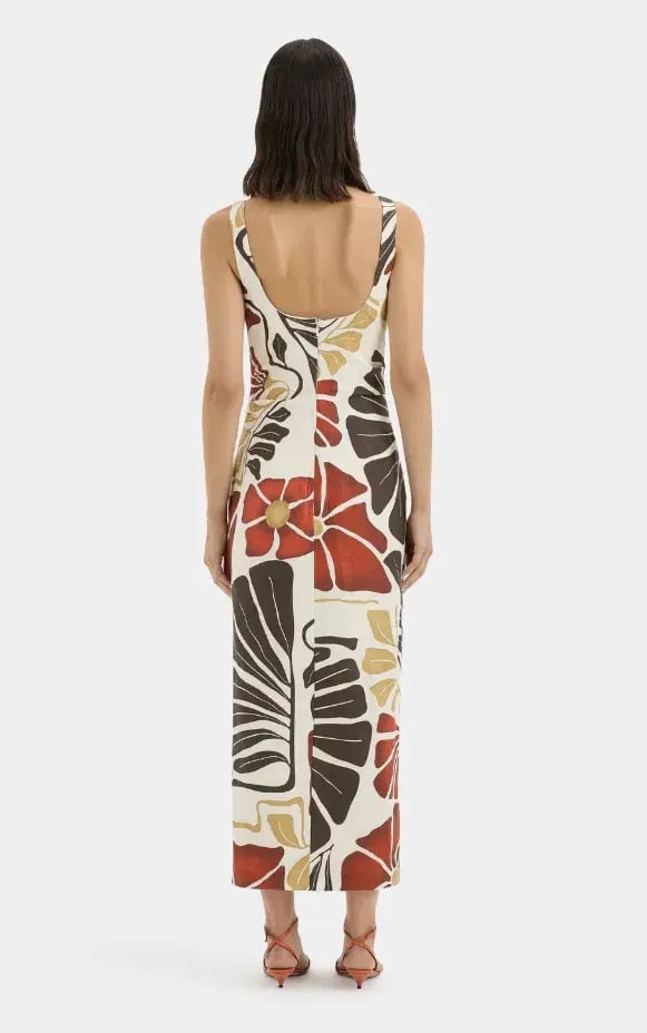 Sir the Label Julietta Balconette Midi Dress Size 3 photo 2
