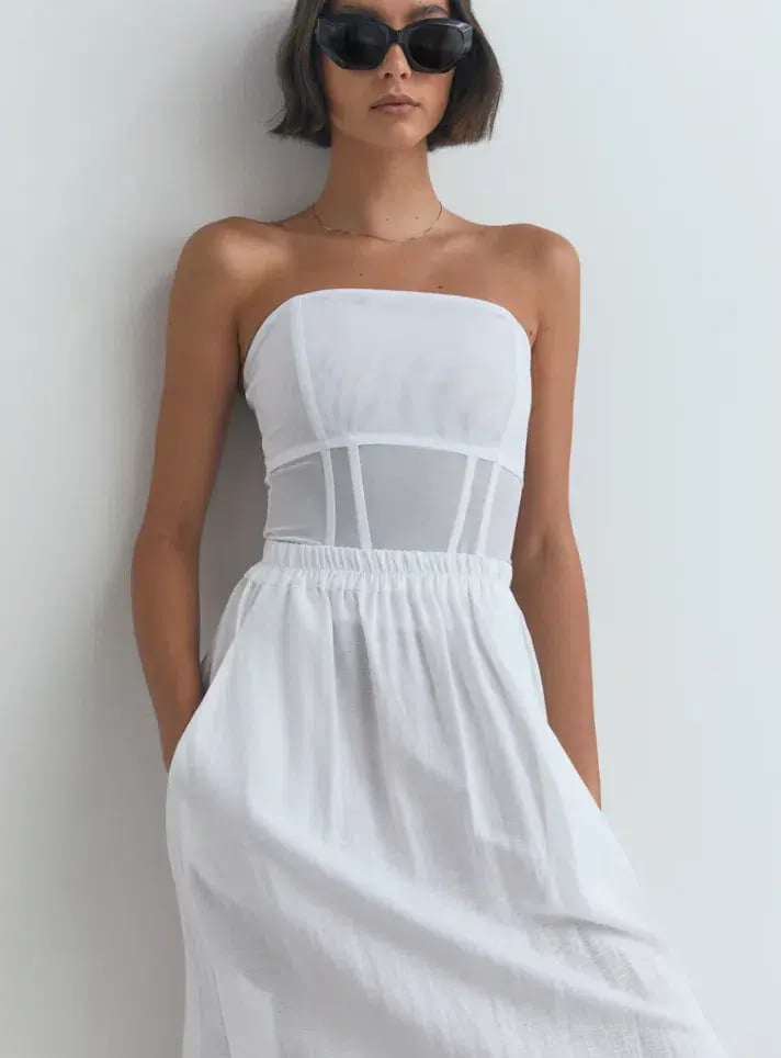 Viktoria Woods Rome Bustier White Size 1/aU 8 photo 2